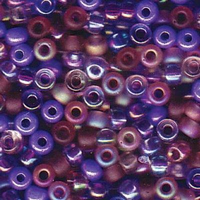 8-9Mix01 Lilac Mix Size 8 Miyuki Seed Beads Tube - Goody Beads