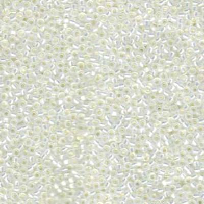 15-9551 Gilt Lined White Opal Miyuki Seed Beads Tube - Goody Beads