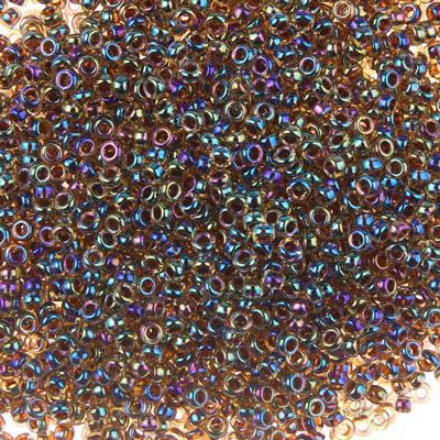 15-92213 Lined Root Beer Miyuki Seed Beads Tube - Goody Beads