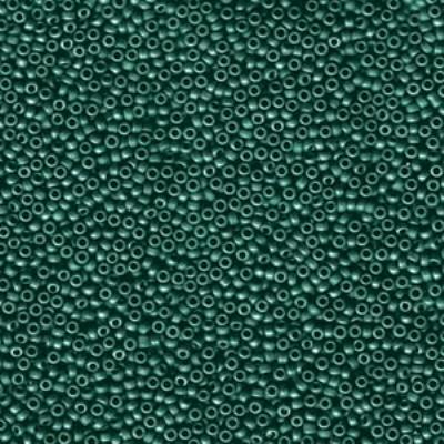 15-92066 Matte Metallic Teal Iris Miyuki Seed Beads Tube - Goody Beads