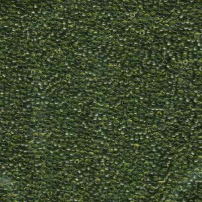 15-9158 Transparent Olive Green Miyuki Seed Beads Tube - Goody Beads