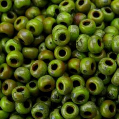 8-94515 Picasso Chartreuse Matte Miyuki Seed Beads Tube - Goody Beads