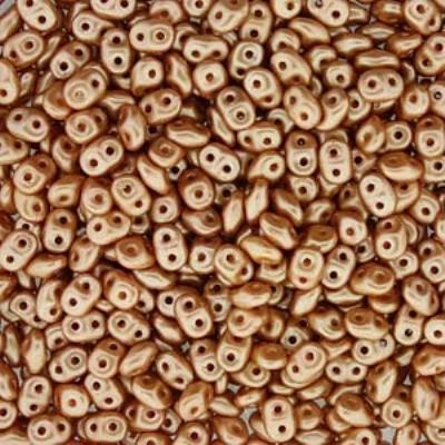 DU0525003-TB Pastel Amber SuperDuo Two Hole Czech Seed Beads Tube - Goody Beads