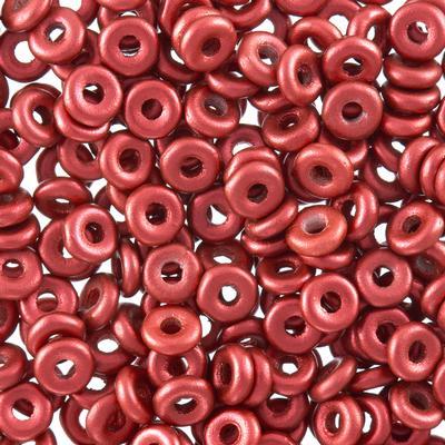 OB2401890 Lava Red Czech Glass O Beads - Goody Beads