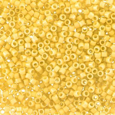 DB2102 11/0 Banana Duracoat Opaque Dyed Delica Seed Beads Tube - Goody Beads