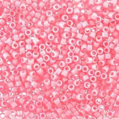 DB2116 11/0 Light Carnation Duracoat Opaque Dyed Delica Seed Beads Tube - Goody Beads