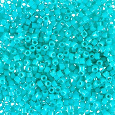 DB2130 11/0 Underwater Blue Duracoat Opaque Dyed Delica Seed Beads Tube - Goody Beads