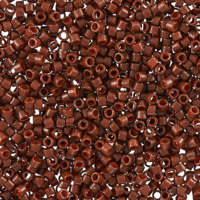 DB2142 11/0 Cognac Duracoat Opaque Dyed Delica Seed Beads Tube - Goody Beads