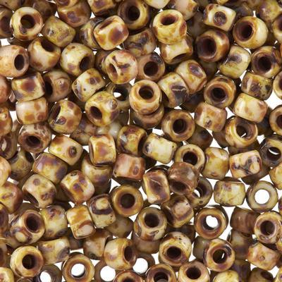 MTB07-03000-86805 Chalk Travertin Dark 7/0 Matubo Czech Glass Seed Beads - Goody Beads