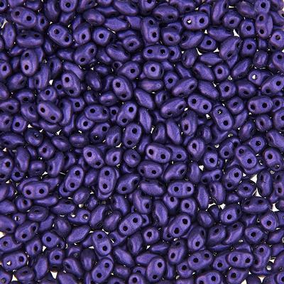 DU0423980-79021-TB Metallic Suede Purple MiniDuo Beads - Goody Beads