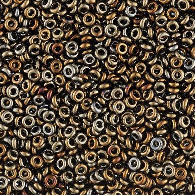 3mm Metallic Iris Brown 8/0 TOHO Demi Glass Seed Beads - Goody Beads