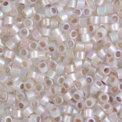 DB223 11/0 Silver Lined Opal Delica Seed Beads Tube - Goody Beads