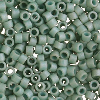 DB374 11/0 Matte Metallic Seafoam Green Delica Seed Beads Tube - Goody Beads