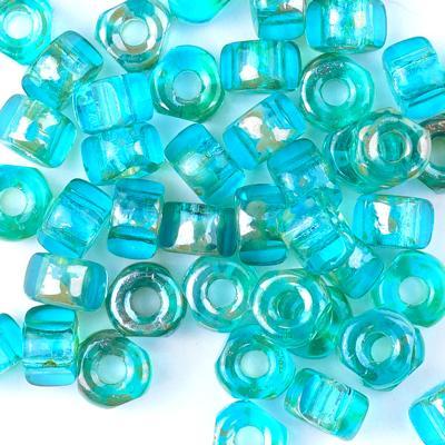 MTB02C-60020-43500 Aqua Rembrandt 3 Cut 2/0 Matubo Czech Glass Seed Beads