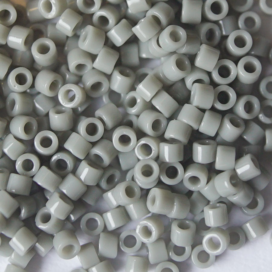 DB731 Opaque Gray 11/0 Delica Seed Beads Tube - Goody Beads