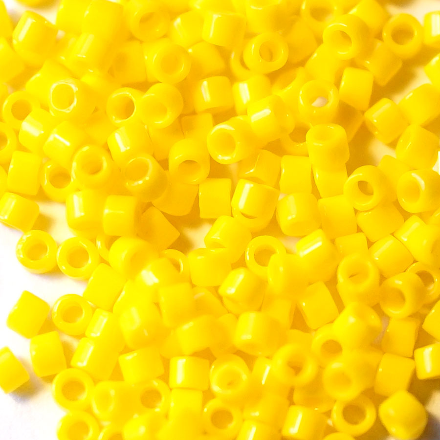 DB1132 Opaque Canary 11/0 Delica Seed Beads Tube - Goody Beads