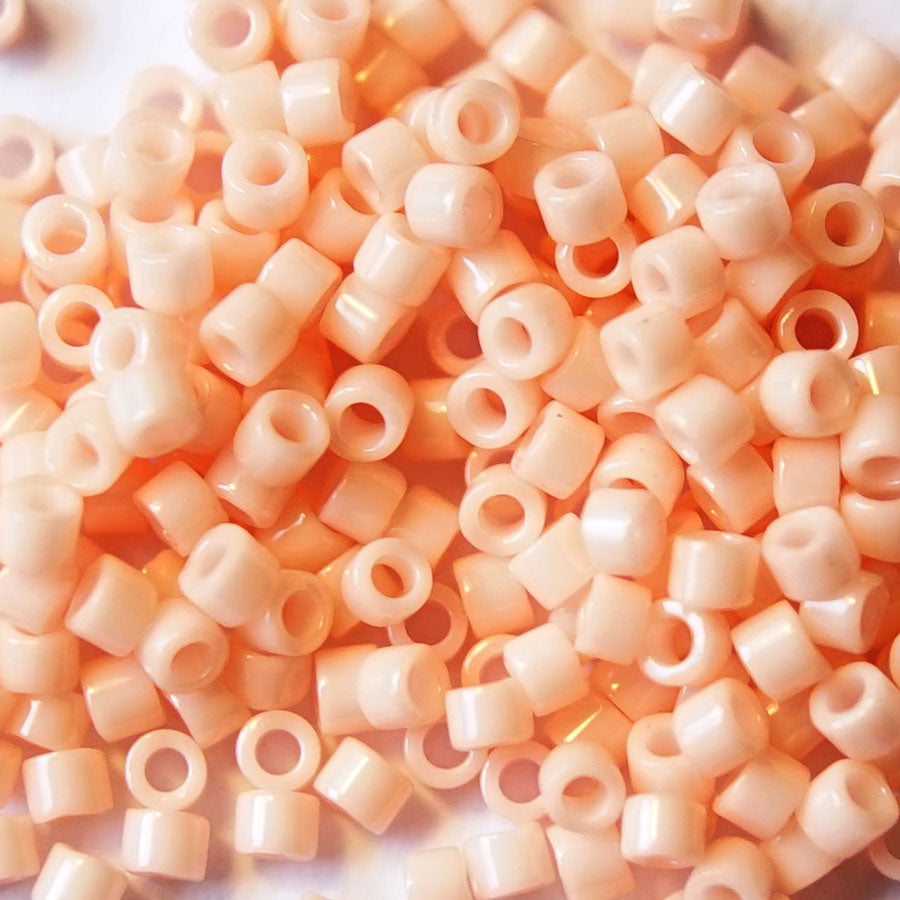 DB1493 Opaque Light Salmon 11/0 Delica Seed Beads Tube - Goody Beads