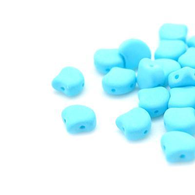 Bondeli Sky Blue Matubo Ginkgo Two Hole Czech Seed Beads Tube - Goody Beads