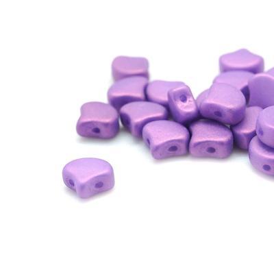 Chatoyant Violet Matubo Ginkgo Two Hole Czech Seed Beads Tube - Goody Beads