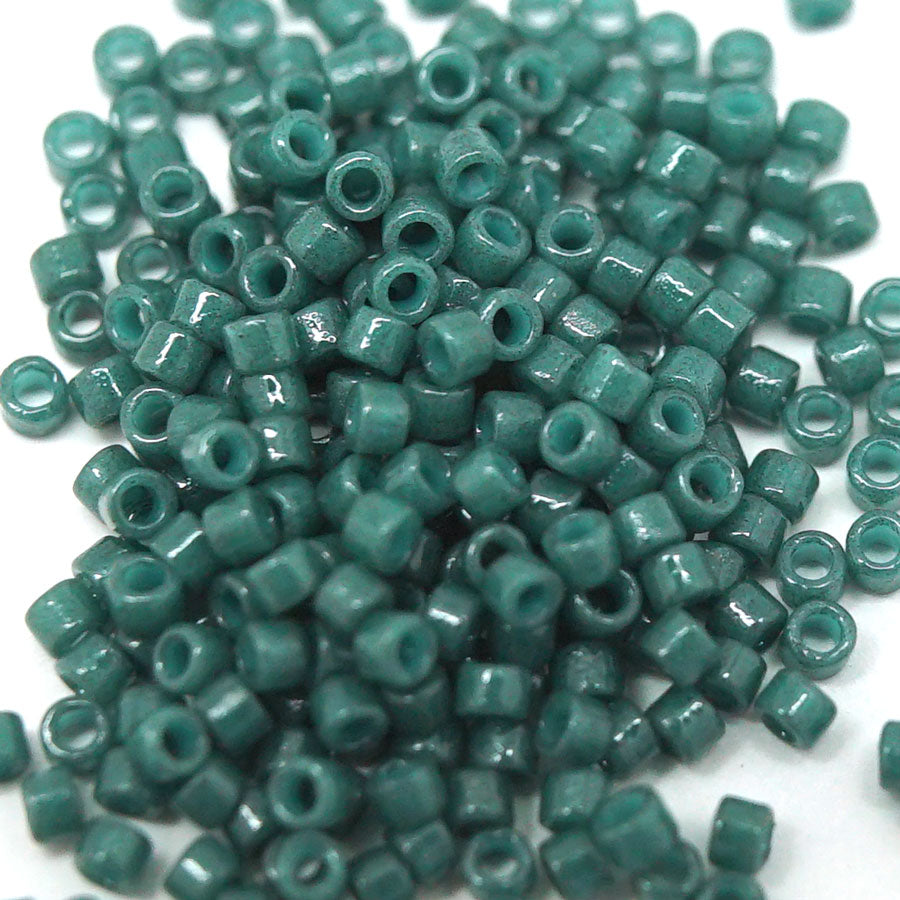 DB2358 Duracoat Opaque Spruce Green 11/0 Delica Seed Beads Tube - Goody Beads