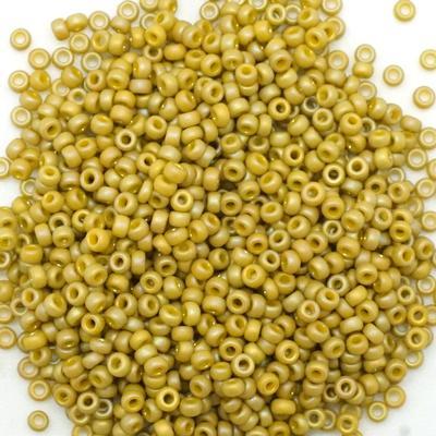 11-94693 Frost Opaque Glaze Rainbow Pistachio 11/0 Round Seed Beads Tube