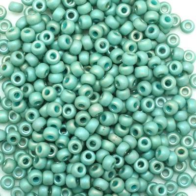 8-94701 Frost Opaque Glaze Rainbow Celadon 8/0 Round Seed Beads Tube - Goody Beads