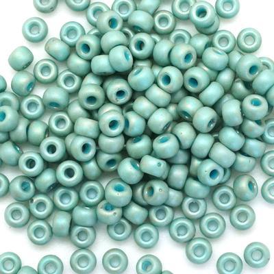 6-94701 Frost Opaque Glaze Rainbow Celadon 6/0 Round Seed Beads Tube - Goody Beads