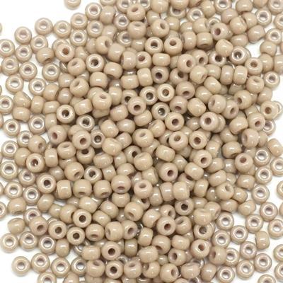 8-94455 Duracoat Opaque Dyed Gray 8/0 Round Seed Beads Tube - Goody Beads