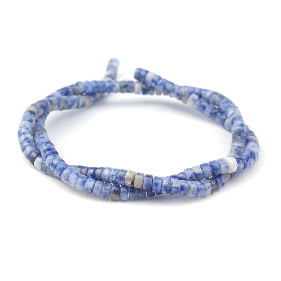 2X4mm Snowflake Sodalite Natural Heishi - Limited Editions - Goody Beads