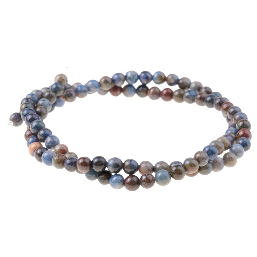 Sunset Dumortierite 4mm Round 15-16 Inch