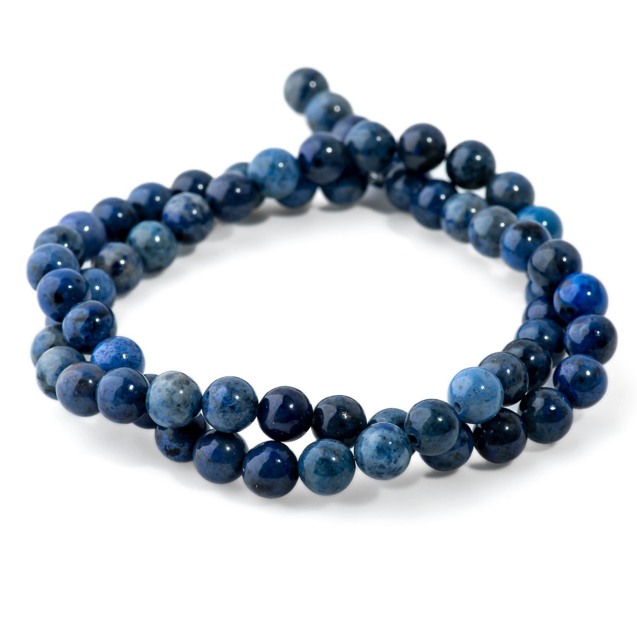 Sunset Dumortierite 6mm Round A Grade - 15-16 Inch