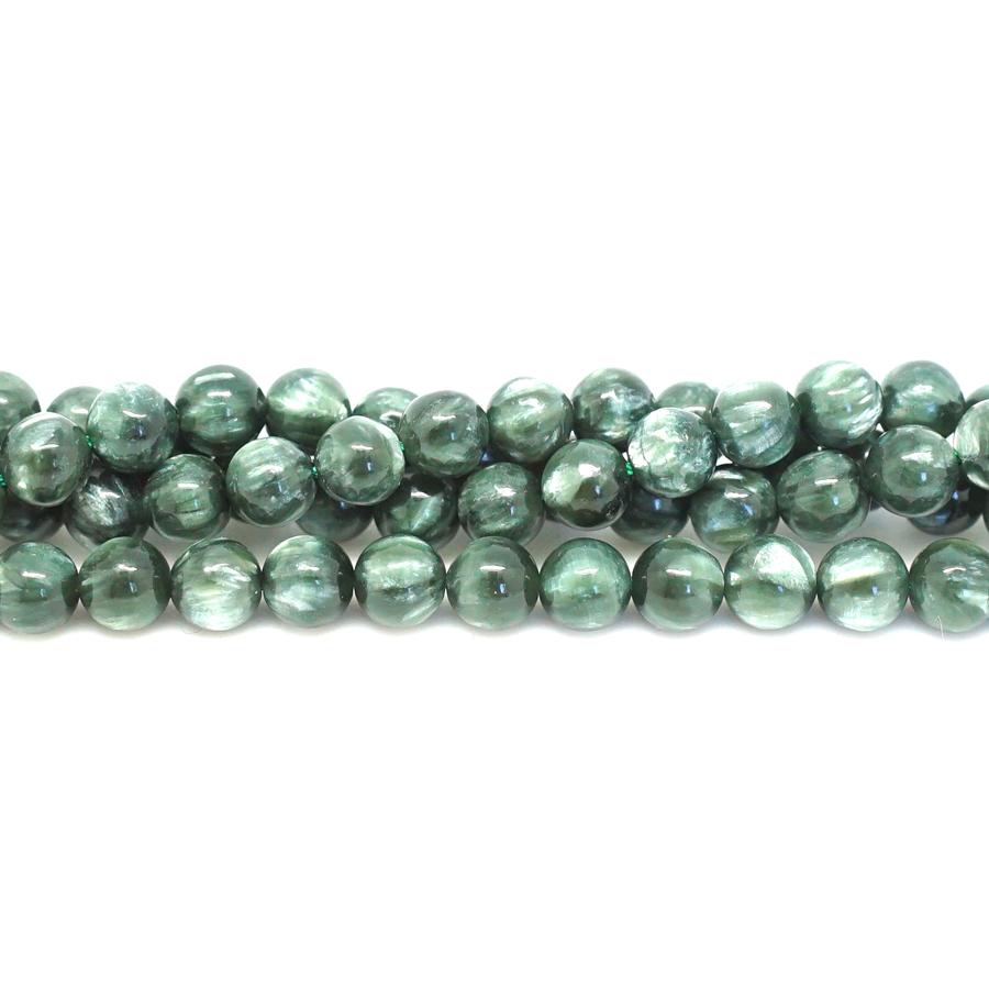 Seraphinite A 6mm Round - 15-16 Inch