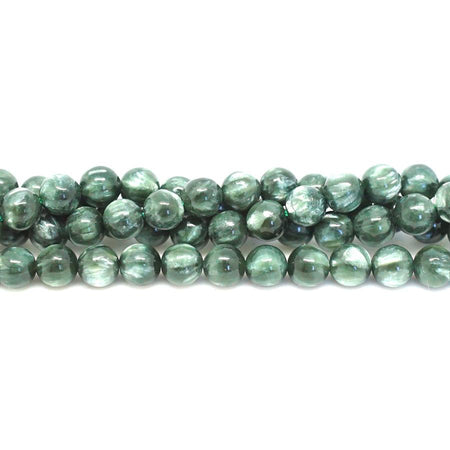 Seraphinite A 6mm Round - 15-16 Inch