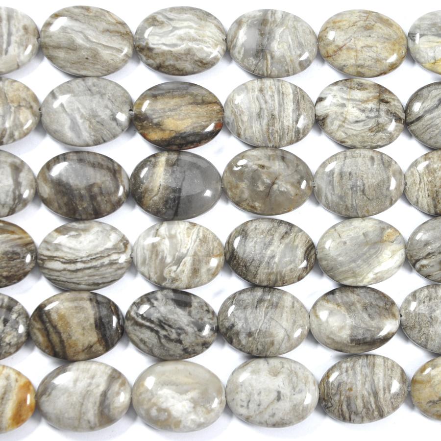 Siler Leaf Jasper 15x20 Oval