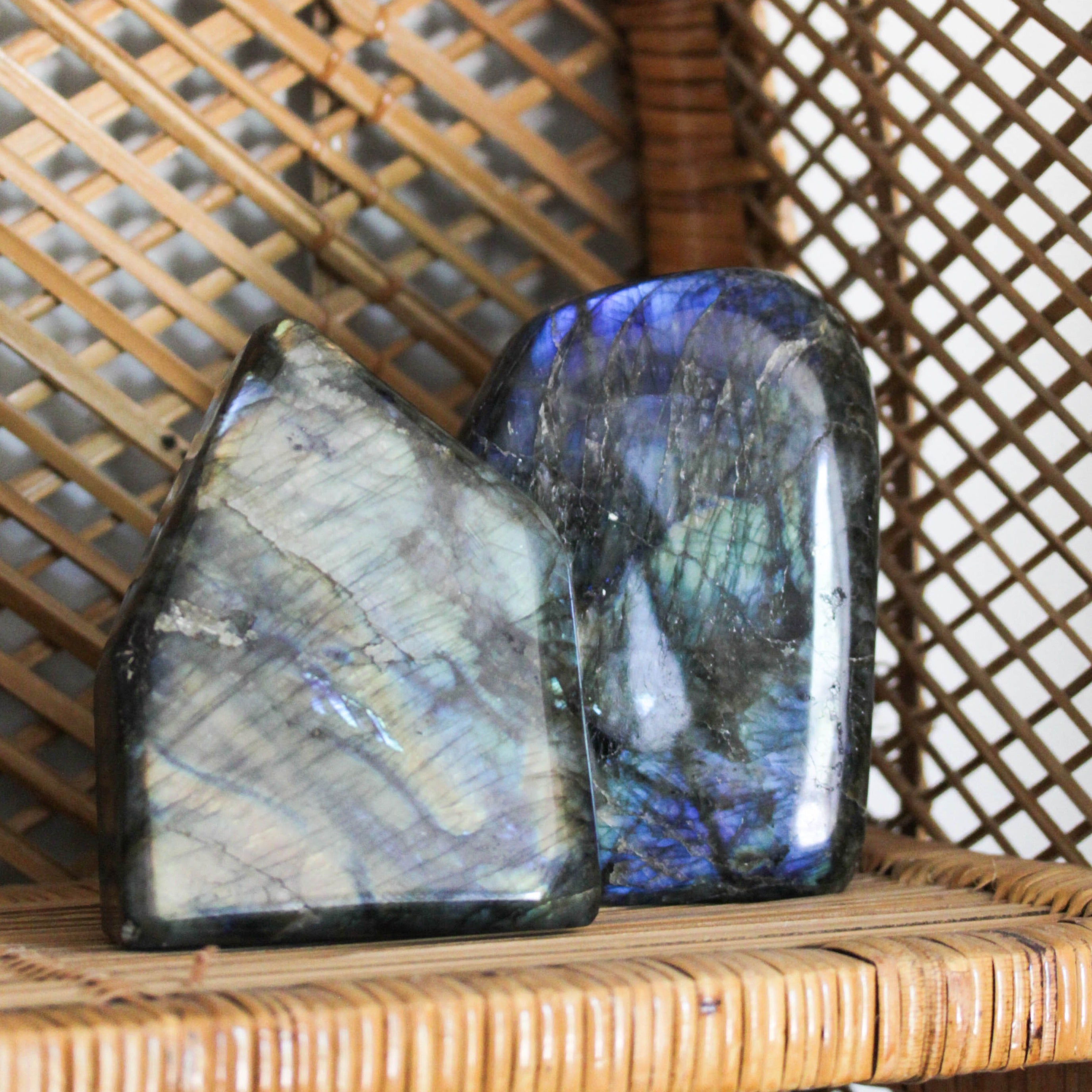 Labradorite Freeform Specimen Large 4x7 Inches (1700-2000 grams) - DS ROCK SHOP - Goody Beads