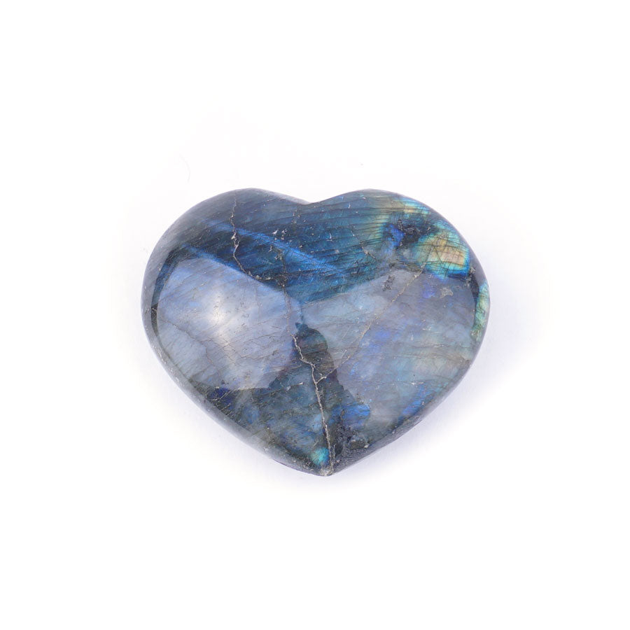 Labradorite Heart Specimen Approx. 45x55mm - Limited Editions - Goody Beads