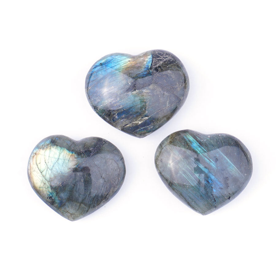 Labradorite Heart Specimen Approx. 45x55mm - Limited Editions - Goody Beads