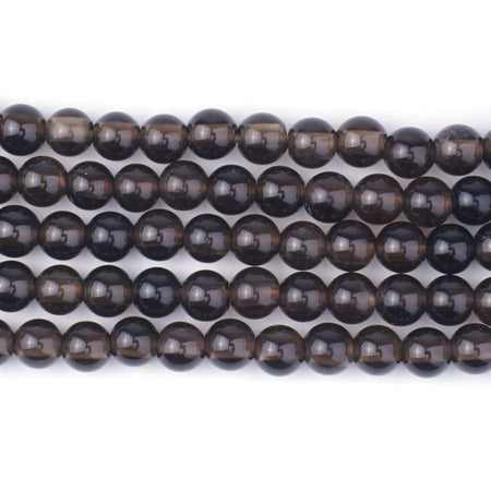 Smoky Quartz 6mm Round - Large Hole Beads - Goody Beads