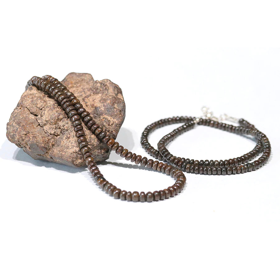 Stone Meteorite 5-6mm Rondelle - 15-16 Inch - Goody Beads