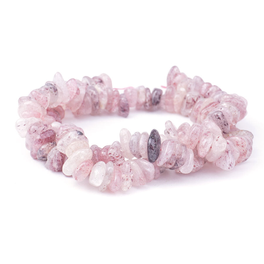 Strawberry Quartz 3-4X10-13mm Chip - Limited Editions - Goody Beads