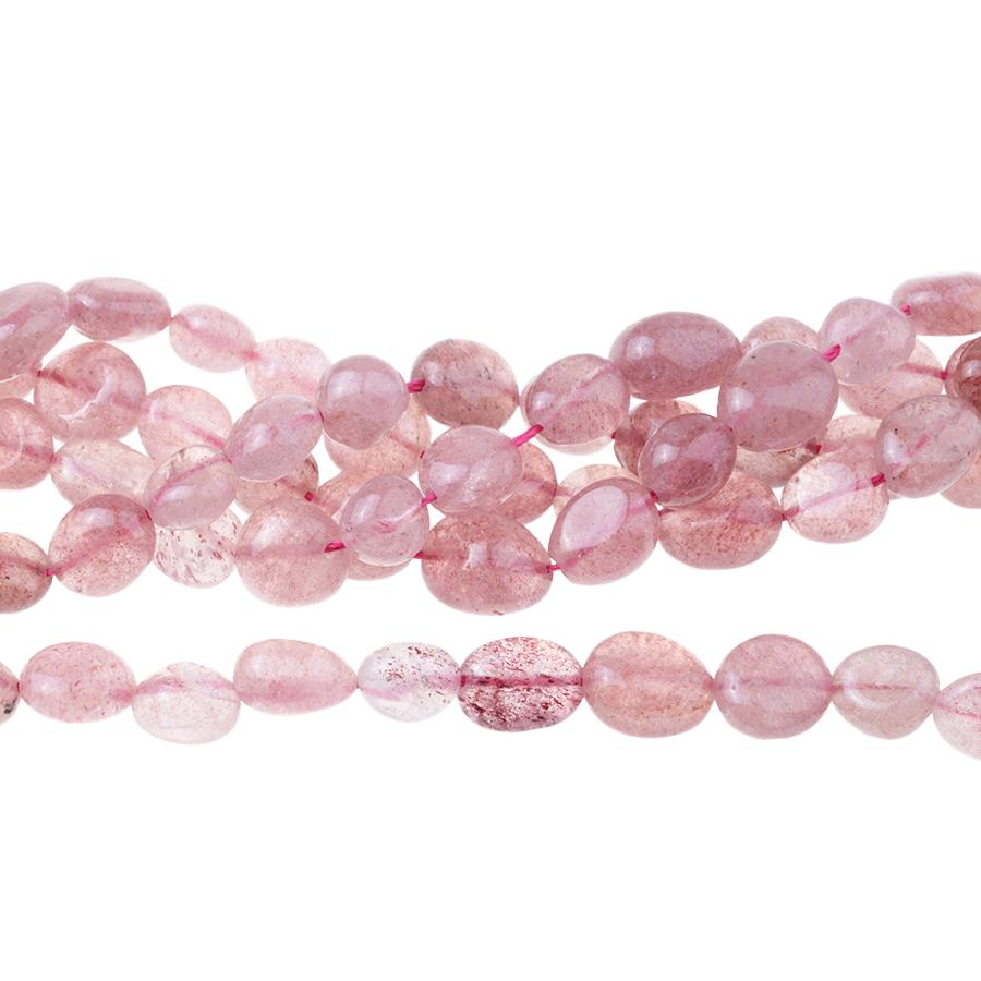 Strawberry Quartz 8x10mm Pebble 15-16 Inch