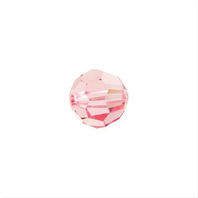 PRESTIGE 6mm Round Crystal Beads Light Rose Style #5000 - Goody Beads