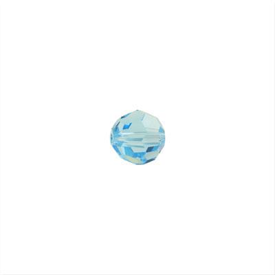 PRESTIGE 4mm Round Crystal Beads Aquamarine Style #5000 - Goody Beads