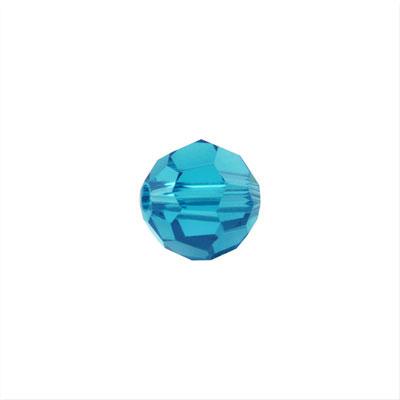 PRESTIGE 6mm Round Crystal Beads Blue Zircon Style #5000 - Goody Beads