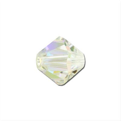 PRESTIGE 8mm Bicone Crystal Clear AB Finish Style #5328 - Goody Beads