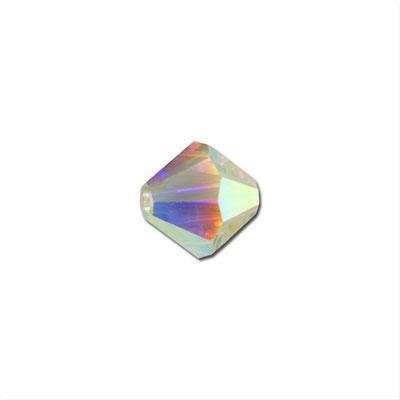 PRESTIGE 6mm Bicone Crystal Clear 2xAB Finish Style #5328 - Goody Beads