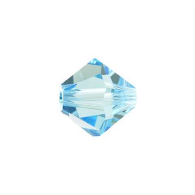 PRESTIGE 8mm Bicone Crystal Beads Aquamarine Style #5328 - Goody Beads