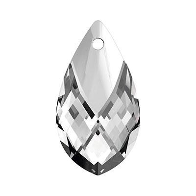 PRESTIGE 22mm Crystal Pear Shaped Pendant with Metallic Cap Style #6565 - Goody Beads