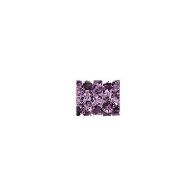 PRESTIGE 8mm Amethyst Fine Rocks Tube Crystal Beads Style #5951 - Goody Beads