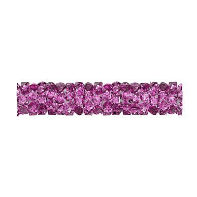 PRESTIGE 30mm Fuchsia Fine Rocks Tube Crystal Beads Style #5951 - Goody Beads